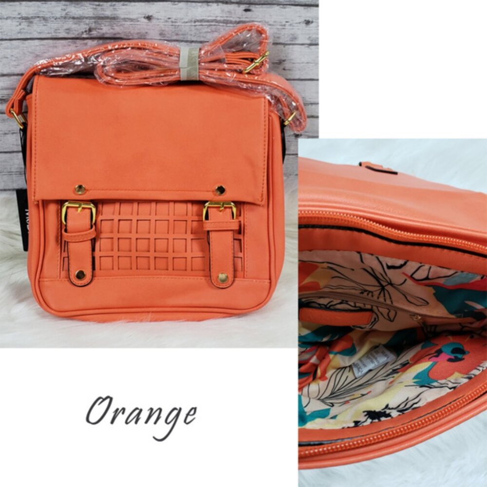 Orange- MODA New York Crossbody Bag- NWT